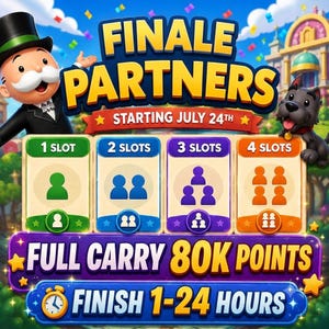 Event Partners Full Carry 80K Points | Monopoly_Go
