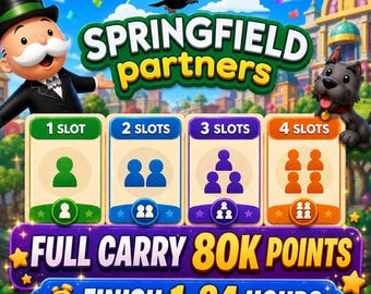 Event Partners Full Carry 80K Points | Monopoly_Go