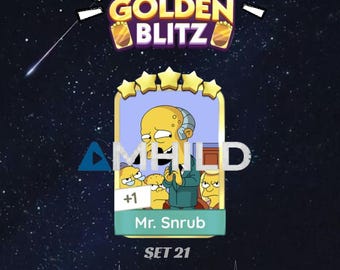 Golden Blitz 5-Star Monopoly GO Sticker
