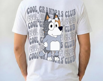Grandparents Club Shirt, Matching Family Cartoon Tee,