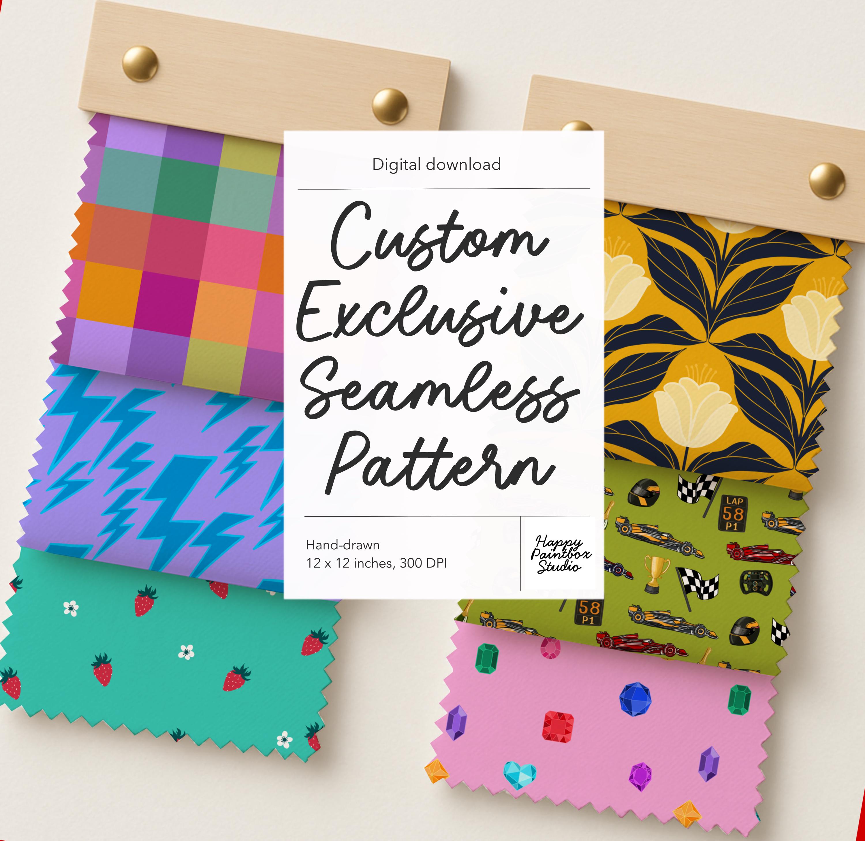 Exclusive Custom Seamless Pattern Design | Made-to-order Surface ...