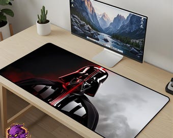 Darth Vader Mouse Pad - Star Wars Desk Mat Sith Gaming Mousepad Darth Vader Desk Mat XL Gaming Mouse Pad, Large Desk Mat, Gamer Keyboard Mat