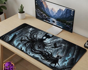 Hollow Knight Mouse Pad - Shade Lord Desk Mat Metroidvania Gaming Mousepad XL Large Desk Mat Dark Aesthetic Gaming Mat Hollow Knight Gift