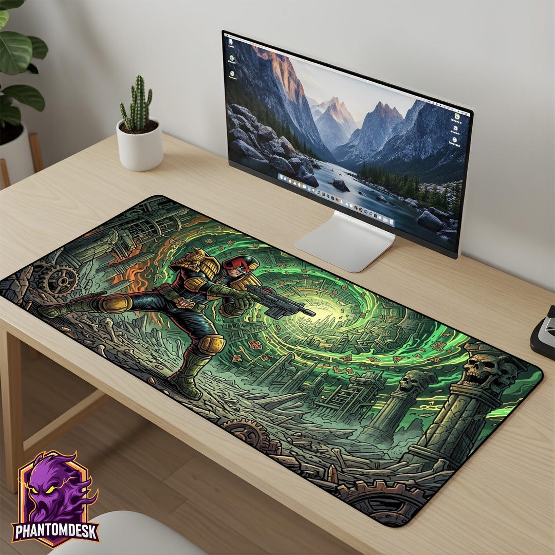 Judge Dredd Mouse Pad - Mega City One Desk Mat 2000 AD Gaming Mousepad ...