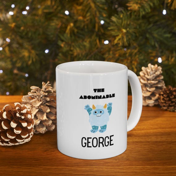Personalized Ceramic Mug (11oz, 15oz), Abominable Snowman Theme