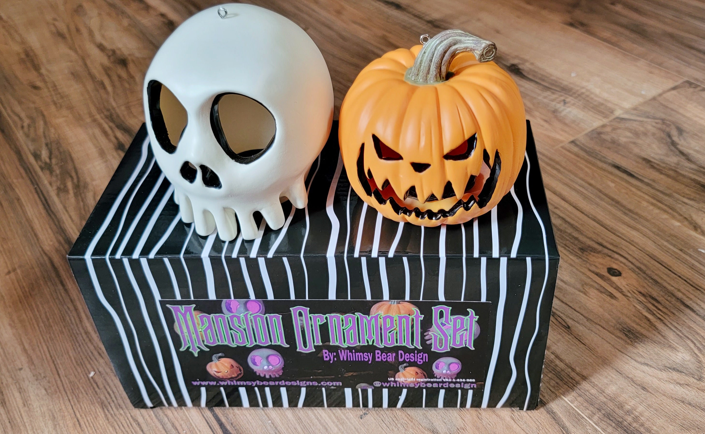 ホーンテッドマンション ホリデー スカル＆カボチャ オーナメント