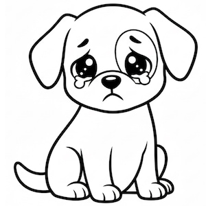 Cute Dog  Coloring Pages for Kids | 20 Printable PDF Dog Coloring Book