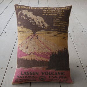 Vintage Lassen NP Pillow, NP Pillows, Farmhouse PIllows