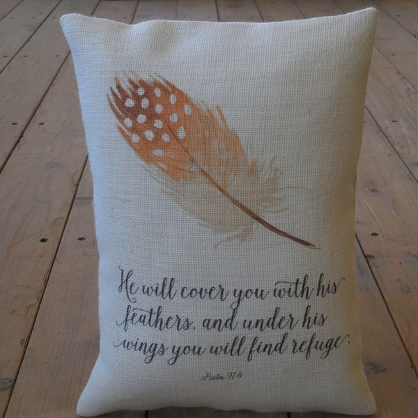 Psalm 91  Pillow, Bible Verse Pillow, Gift for Bible Study, Gift for Pastor