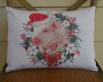 Kawaii Pig Flower Cushion