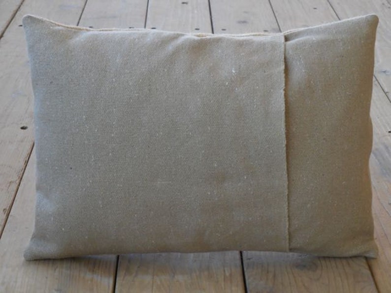 French Bee Burlap Pillow, Farmhouse Pillows, Fixer Upper Style zdjęcie 3