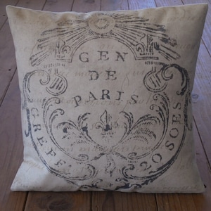 Oreiller de phoque Français, ferme Français rustique, oreillers de ferme, déco Shabby Chic