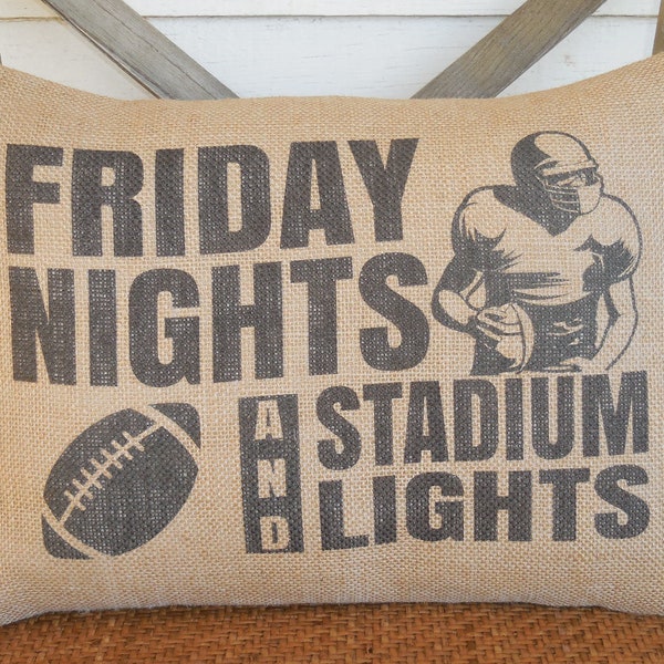 Football Pillow Etsy