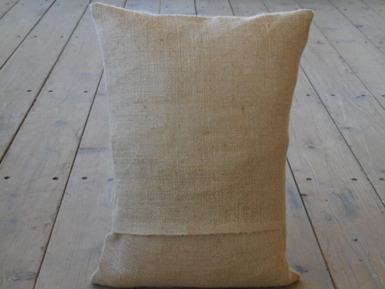 Reindeer Burlap Pillow, Farmhouse Christmas Pillow, Christmas 56, INSERT INCLUDED image 3