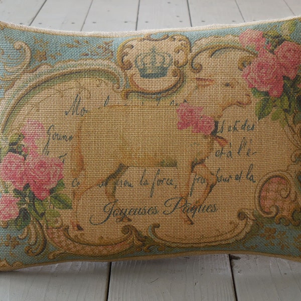 Lamb  Pillow, Easter Pillows, Farmhouse Decor, Christmas Gift for Mom, Farmhouse Christmas