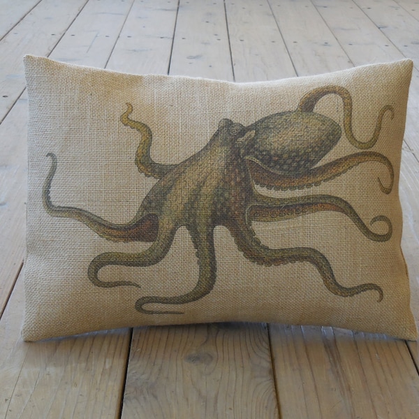Octopus Pillow Etsy