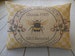 Farmhouse Bee Burlap Pillow, Farmhouse Pillows, Bee Pillow, Bee Lover Gift, Insert included 