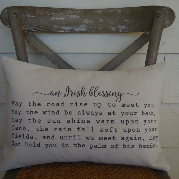 Irish Pillow Etsy