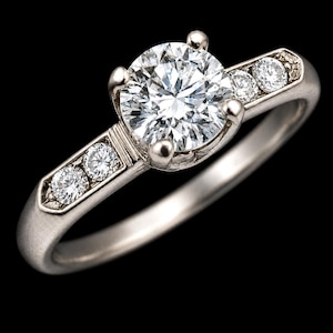 Vintage Diamond Platinum Engagement Ring Bridal Gift Estate Jewelry Accents LAYAWAY AVAILABLE