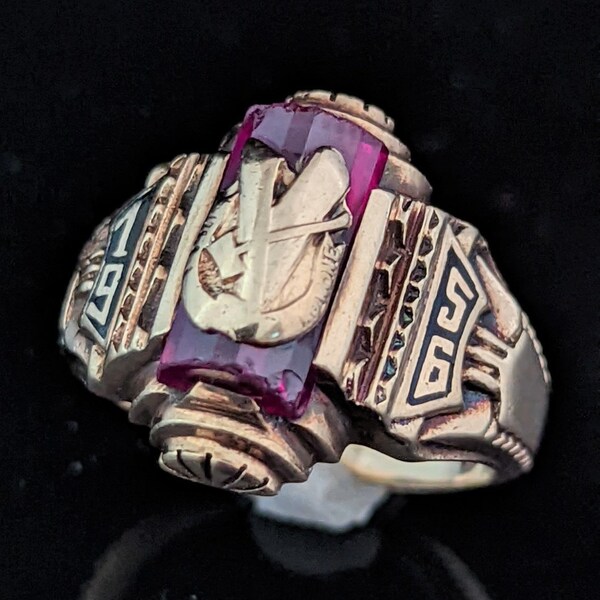 Mens Class Ring Etsy