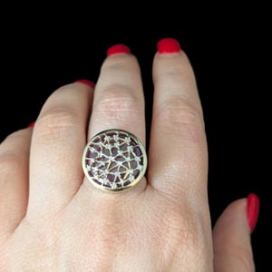 Vintage Diamonds Ruby 10k Yellow Gold Constellation Cocktail Ring Statement LAYAWAY Available