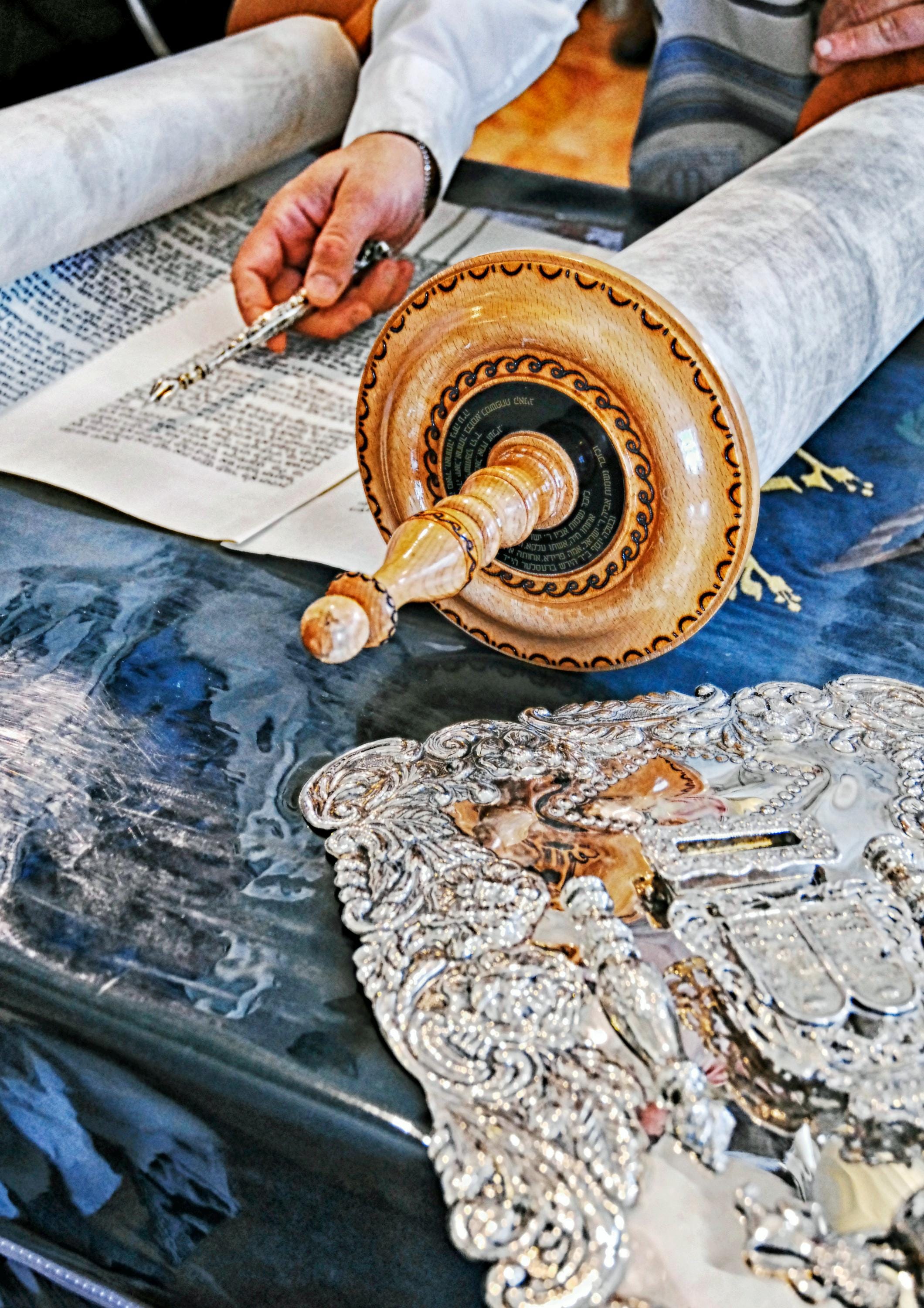 Toledoth Scroll Torah Scroll With Silver Plate - Etsy