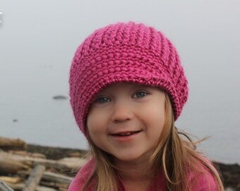 Crochet HaT Pattern: 'Vintage Twist Unfolded',  0-3mo, 6-12mo, Toddler, Children, Women