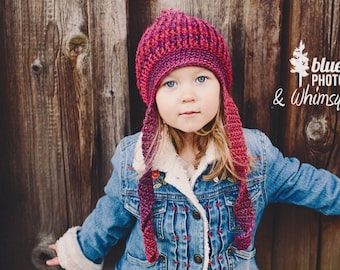 Crochet Hat Pattern: 'Twisted Sister', Crochet Toque, Toddler-Women, Winter Fashion