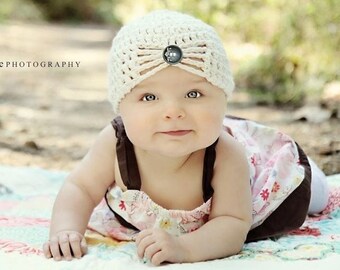 Crochet Baby Hat Pattern: "Buttercream"  Crochet Beanie, Baby Crochet