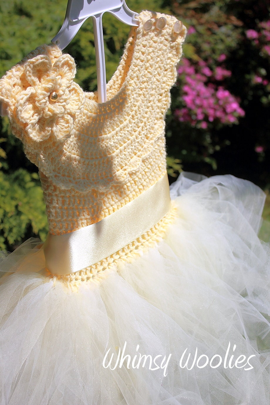 Crochet Dress Pattern Crochet Flower Girl Dress Crochet Etsy
