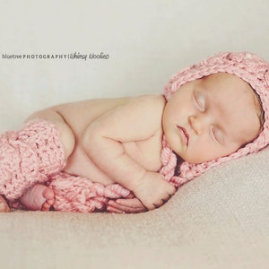 Crochet Hat Pattern: Baby Crochet Hat, Crochet Bonnet, Crochet Leg Warmers, Crochet Flowers, 0-3mo, 6-12mo & Toddler, 'Wild Rose' image 4