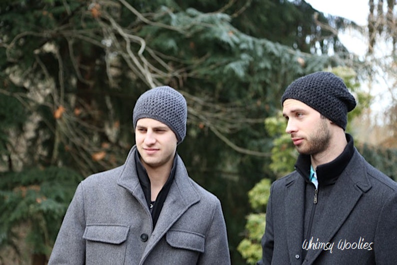 Men's Crochet Hat Pattern: Slouchy Beanie, Men's Fashion, Etsy Dudes, 'Matt's Cap', image 3