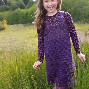 Crochet Pinafore Pattern: Crochet Jumper, Crochet Dress, Cora's Jumper image 2