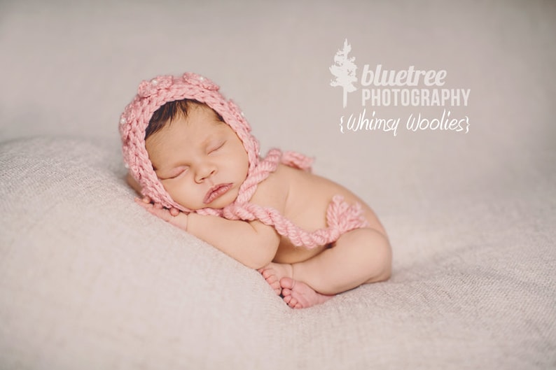 Crochet Hat Pattern: Baby Crochet Hat, Crochet Bonnet, Crochet Leg Warmers, Crochet Flowers, 0-3mo, 6-12mo & Toddler, 'Wild Rose' image 5