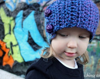 Headband Crochet Pattern:  With Leg Warmers, 'Variegated Graffiti', Kids Fashion