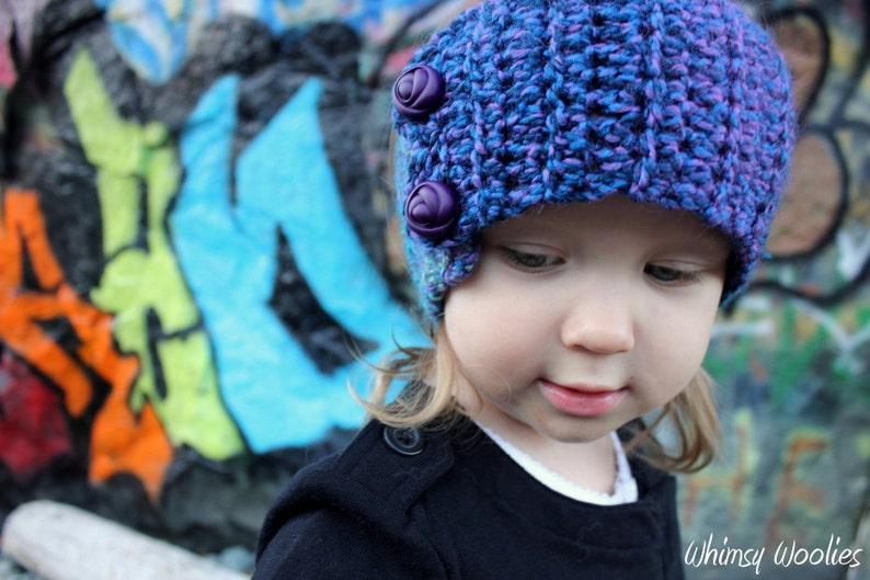 Toddler Crochet Pattern: Crochet Headband, Crochet Leg Warmers, 'Variegated Graffiti', Kids Fashion image 1