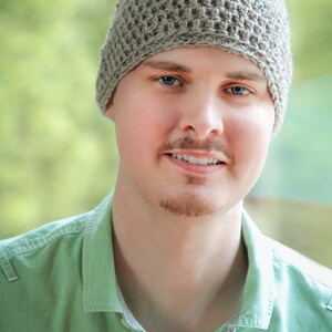 Men's Crochet Hat Pattern: Slouchy Beanie, Men's Fashion, Etsy Dudes, 'Matt's Cap', image 4