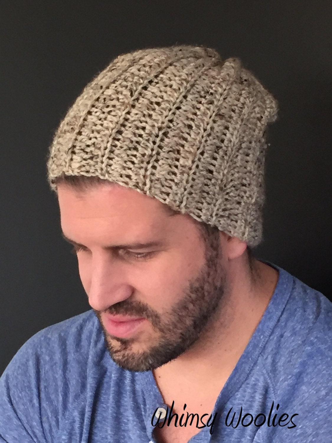 Men's Crochet Pattern Men's Crochet Hat Beginner Etsy