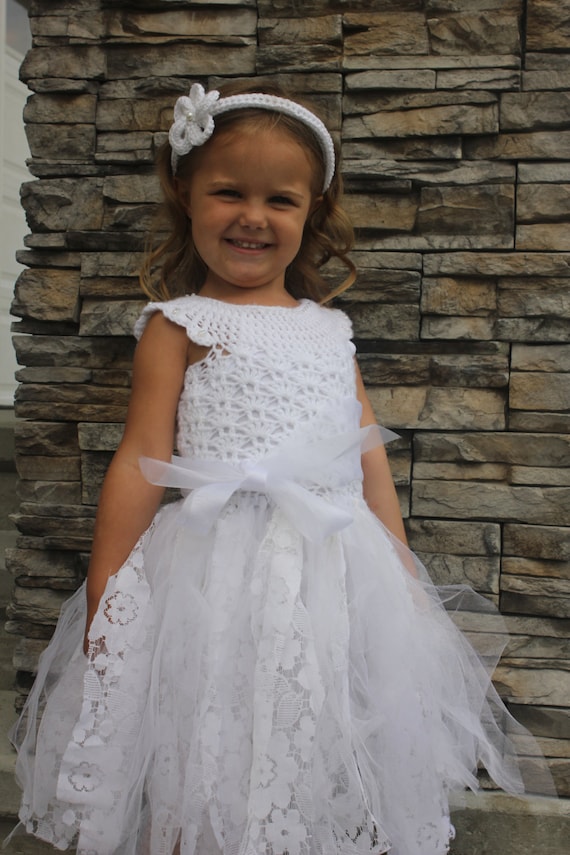 CROCHET DRESS PATTERN: Flower Girl ...