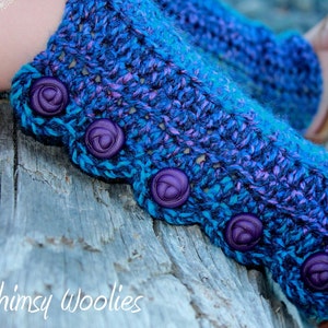 Toddler Crochet Pattern: Crochet Headband, Crochet Leg Warmers, 'Variegated Graffiti', Kids Fashion image 3