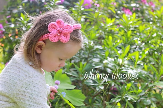 Crochet Pattern: 'Jasmine Hairband' - Crochet Headband, Crochet Hairband, One size fits all