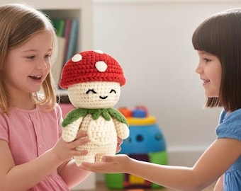 Mushroom Crochet Pattern: Amigurumi Plush, Decor & Hat (PDF)