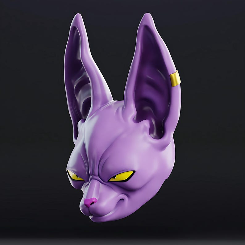 Beerus Mask STL | Cosplay Helmet | 3D Print File - Etsy Australia