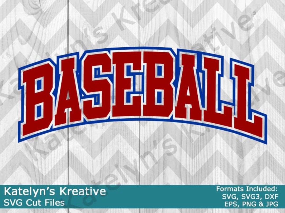 Baseball Arched SVG Files - Etsy