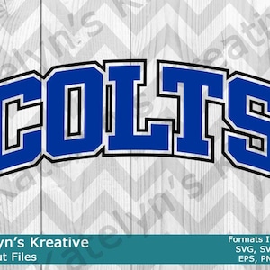 Colts Arched SVG Files