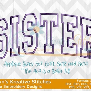 Sister Arched Embroidery