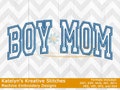 Boy Mom Arched Embroidery