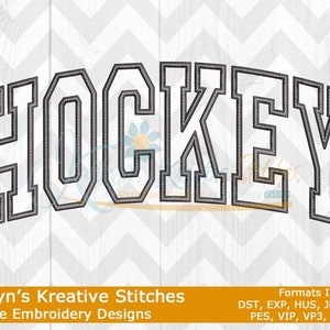 Broderie arquée de hockey