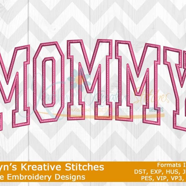 Mommy Arched Embroidery