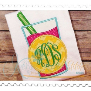 Lemonade Glass Applique
